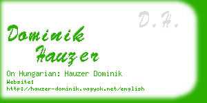 dominik hauzer business card